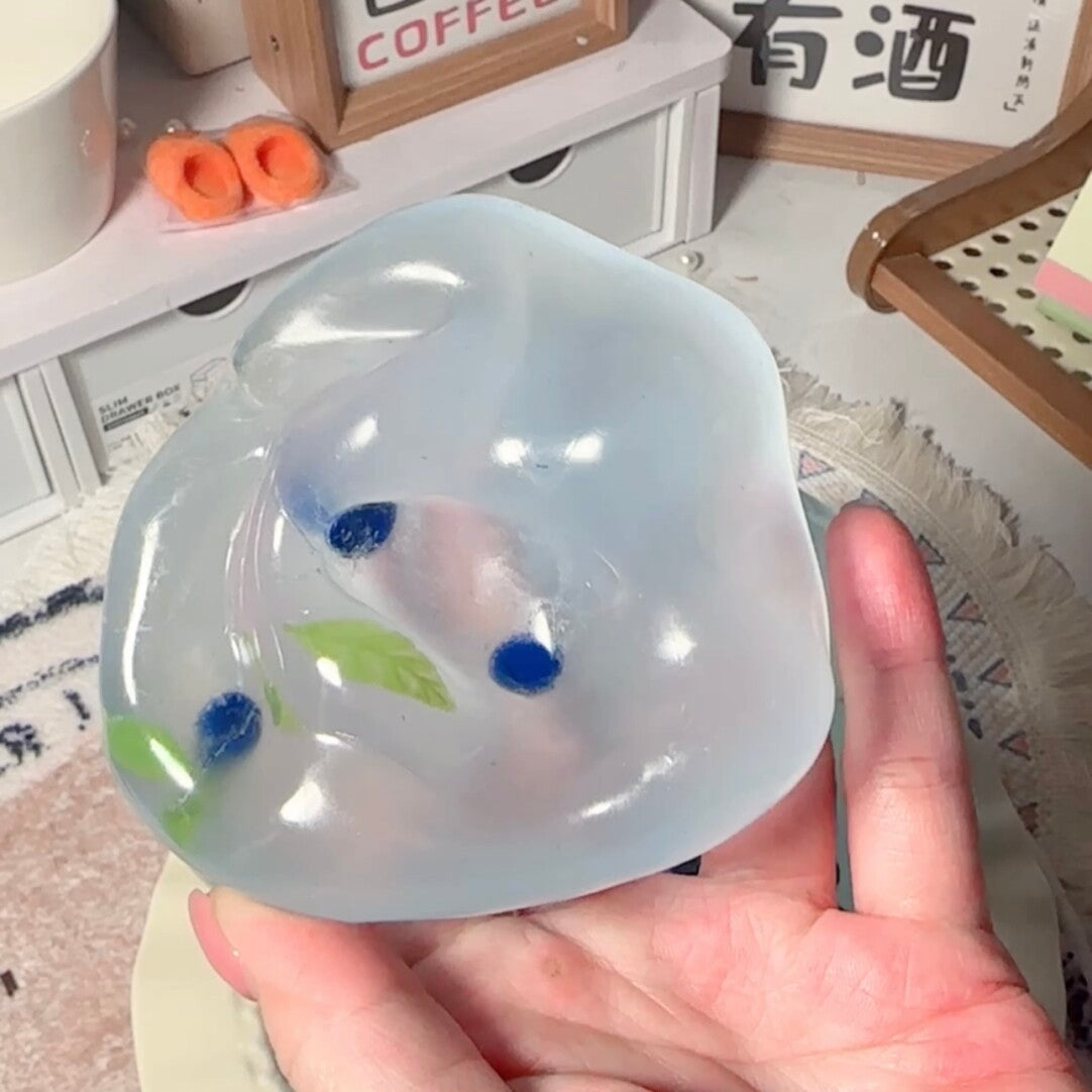 Blueberry Sherbet Handmade Squishy Ball