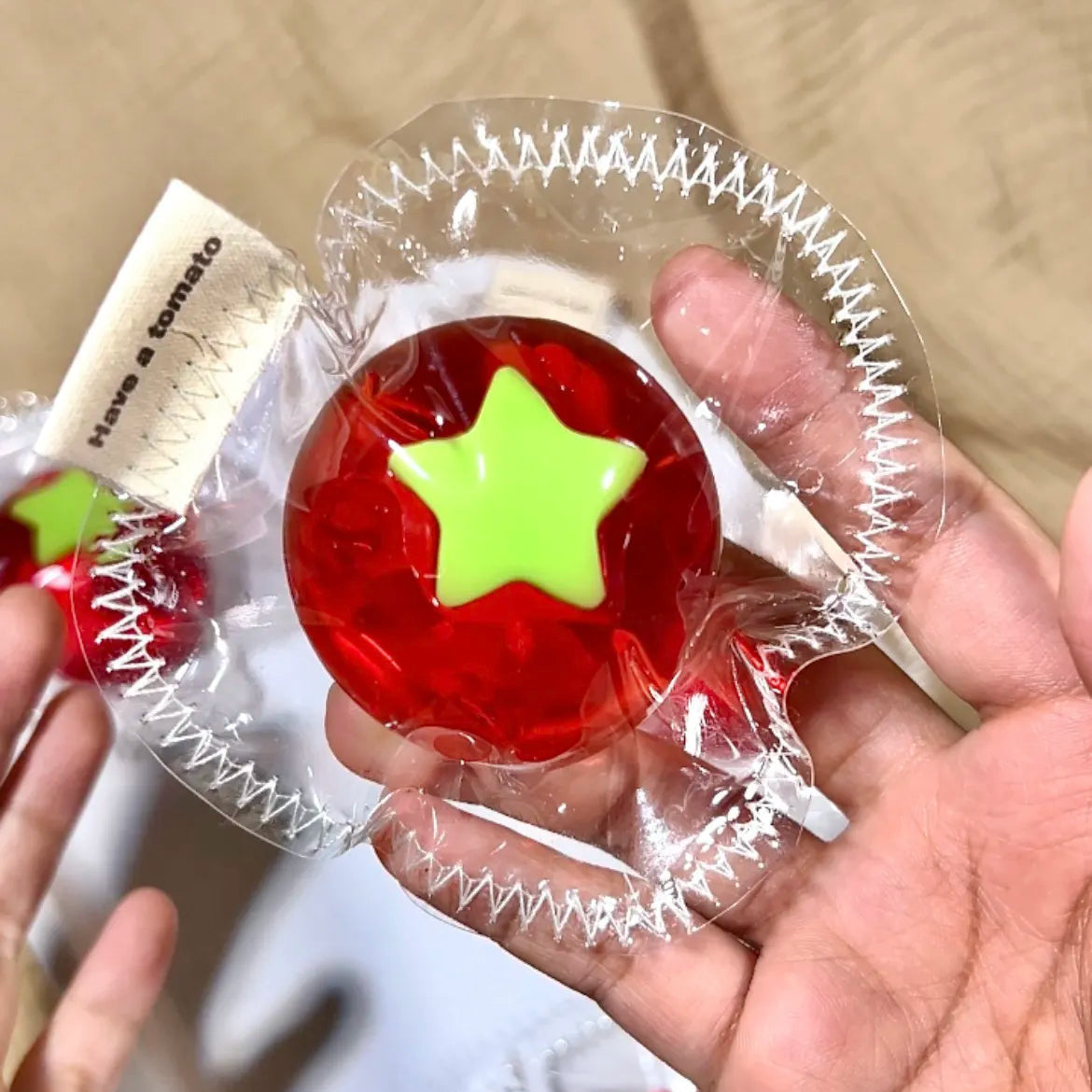 Clear Tomato Silicone Squishy Toys