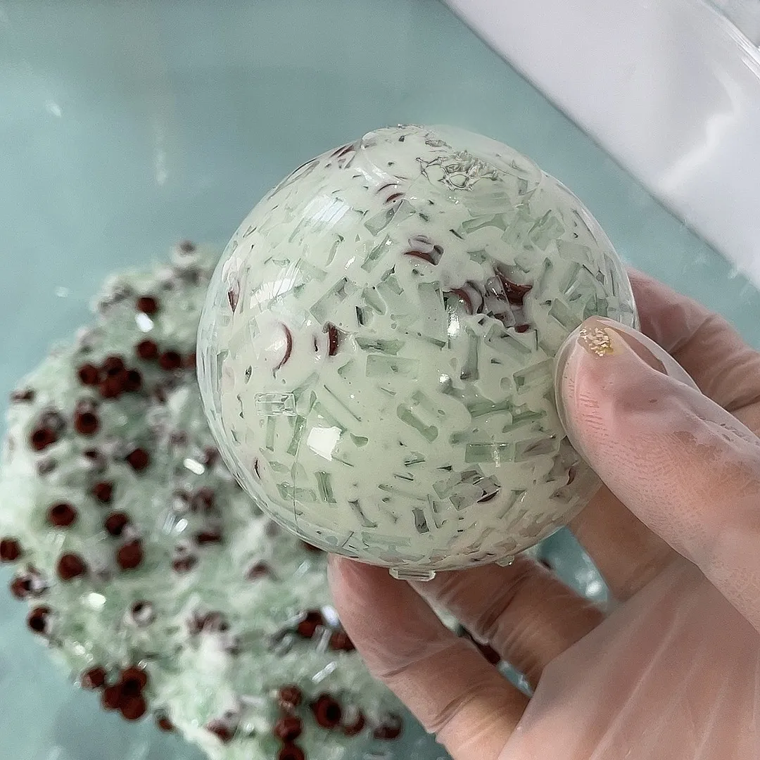 Rose Jam Pure Ice Bar Fully Filled Handmade Ball Taba Squishy Toys