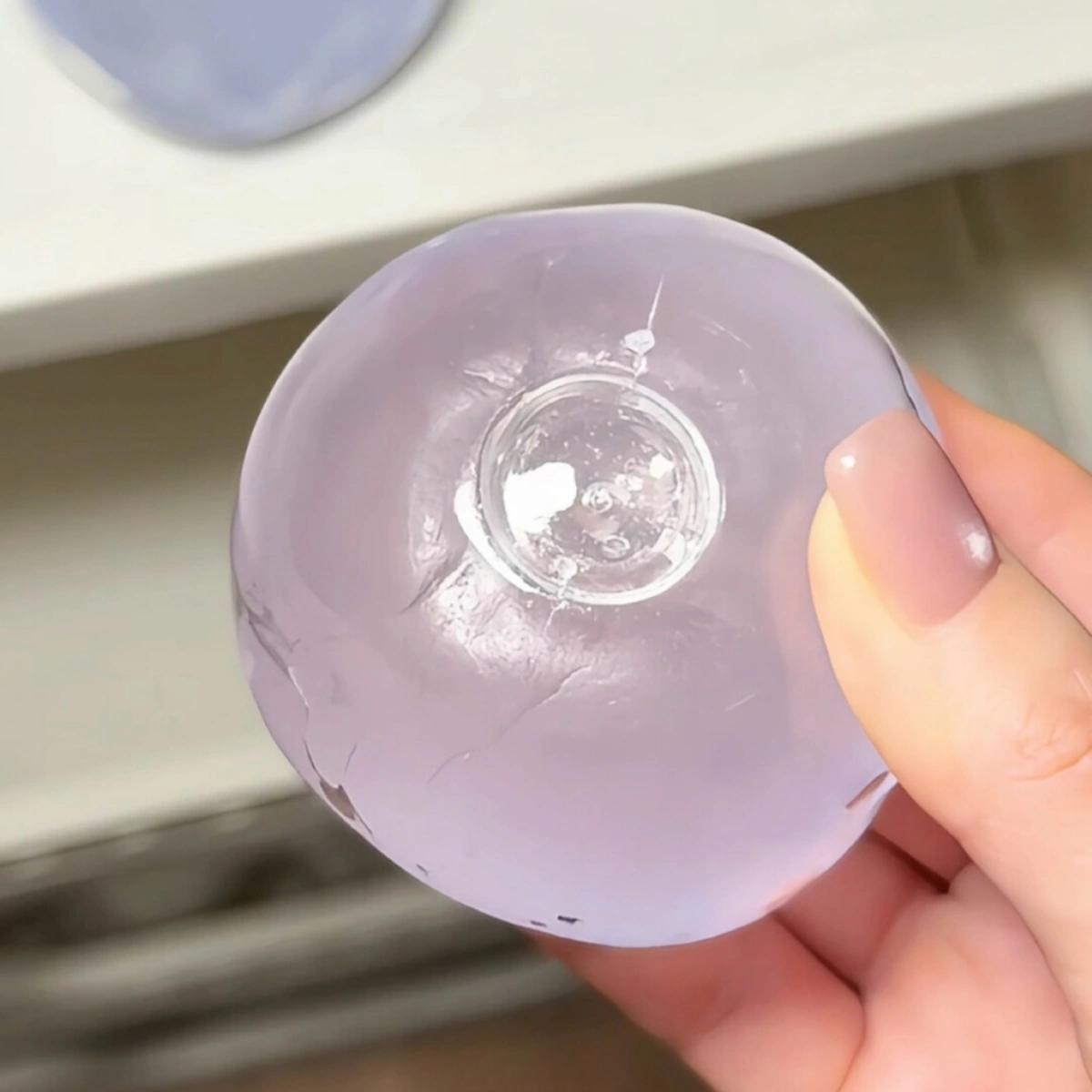 Icy Clear Coconut Oil Handmade Squishy Ball