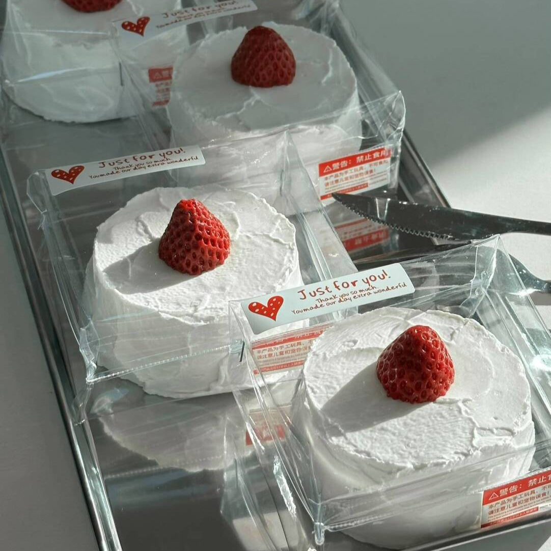 Strawberry Cake Taba Squishy
