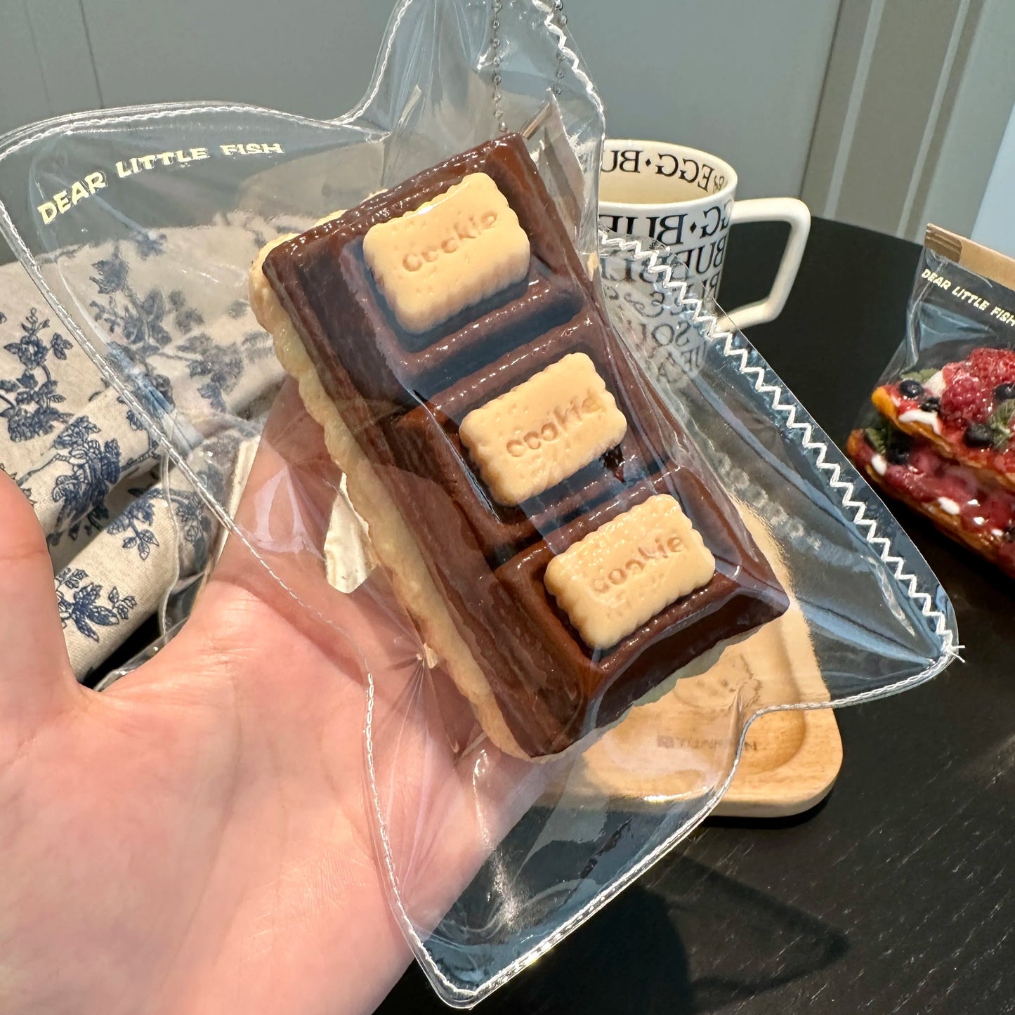 Chocolate Biscuit Taba Squishy Toys
