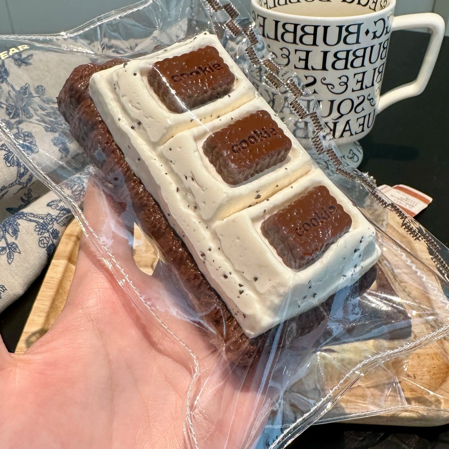 Chocolate Biscuit Taba Squishy Toys