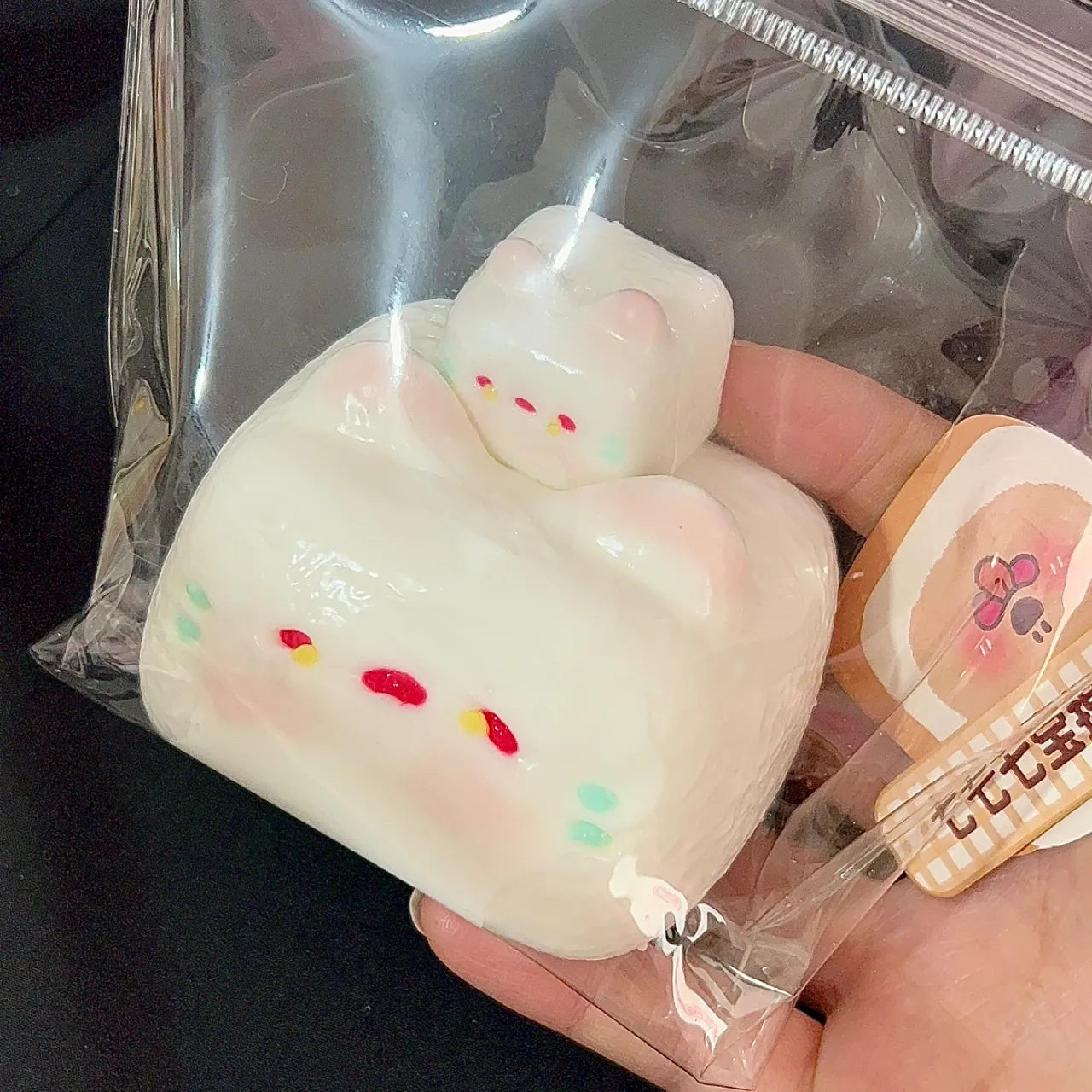 Bursting Water Sensation Mother & Baby Cat Taba Squishy Toys
