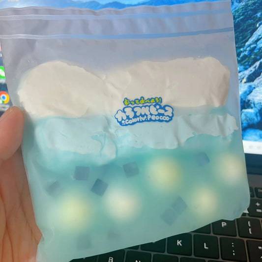 Creamy Sea Salt Ball Squishy Bag