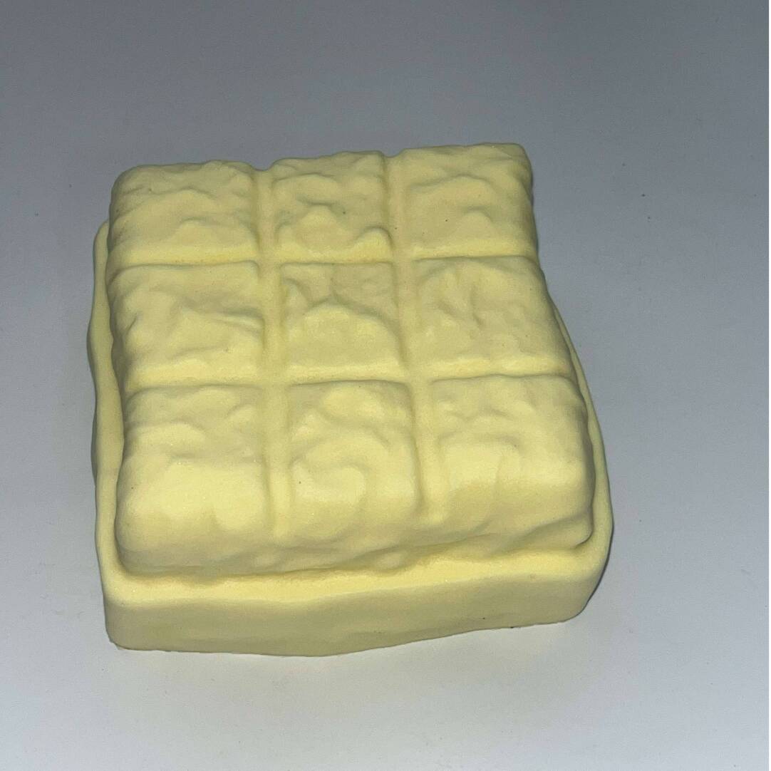 Golden Butter Toast Squishy Toys