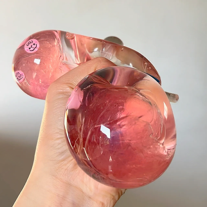 Pink Gel Jumbo Apple Squishy