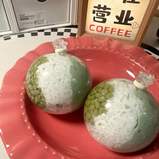 Matcha Mung Bean Ice Handmade Squishy Ball