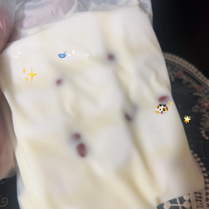 Red Bean Milk Brick Squishy Bag