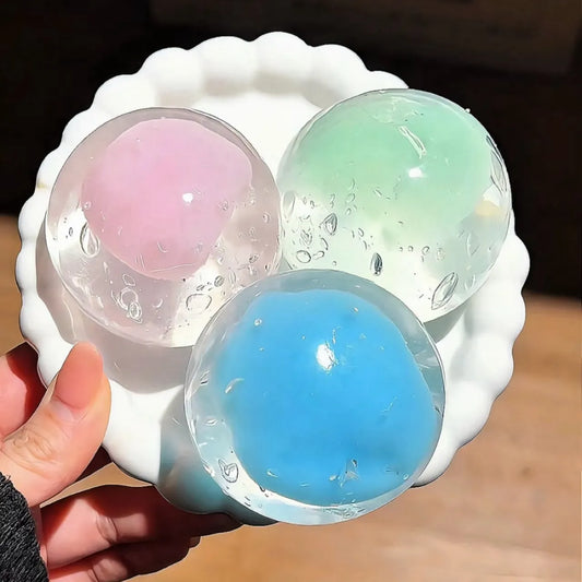 Liquid Glass Coconut Oil Filled Handmade Sensory Ball