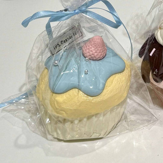 Blue Cupcake Taba Squishy Toy