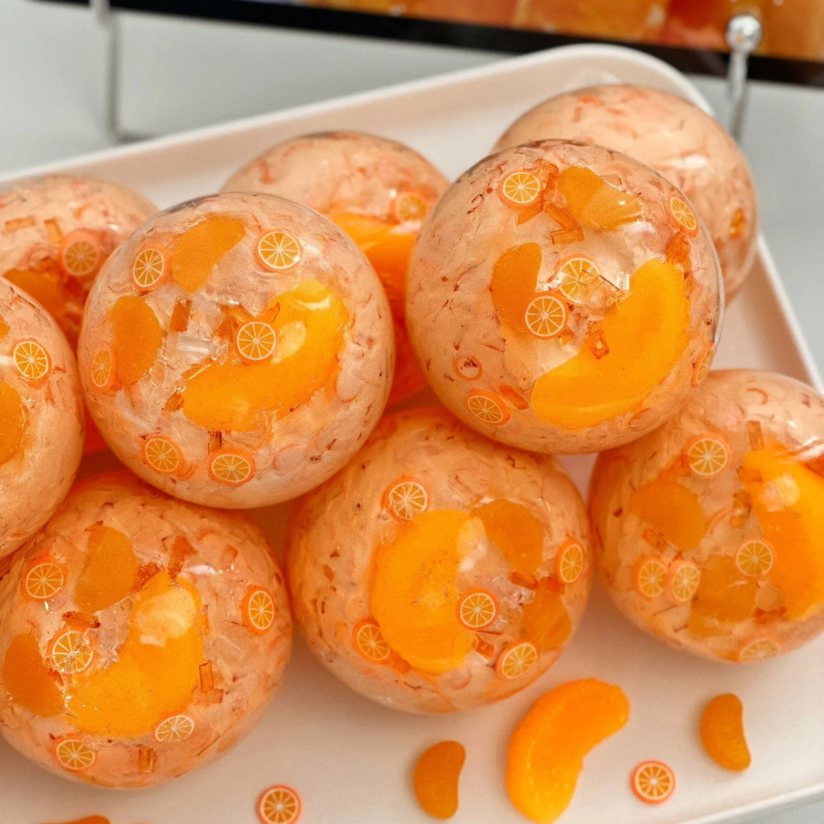 Mandarin Jelly Handmade Squishy Ball