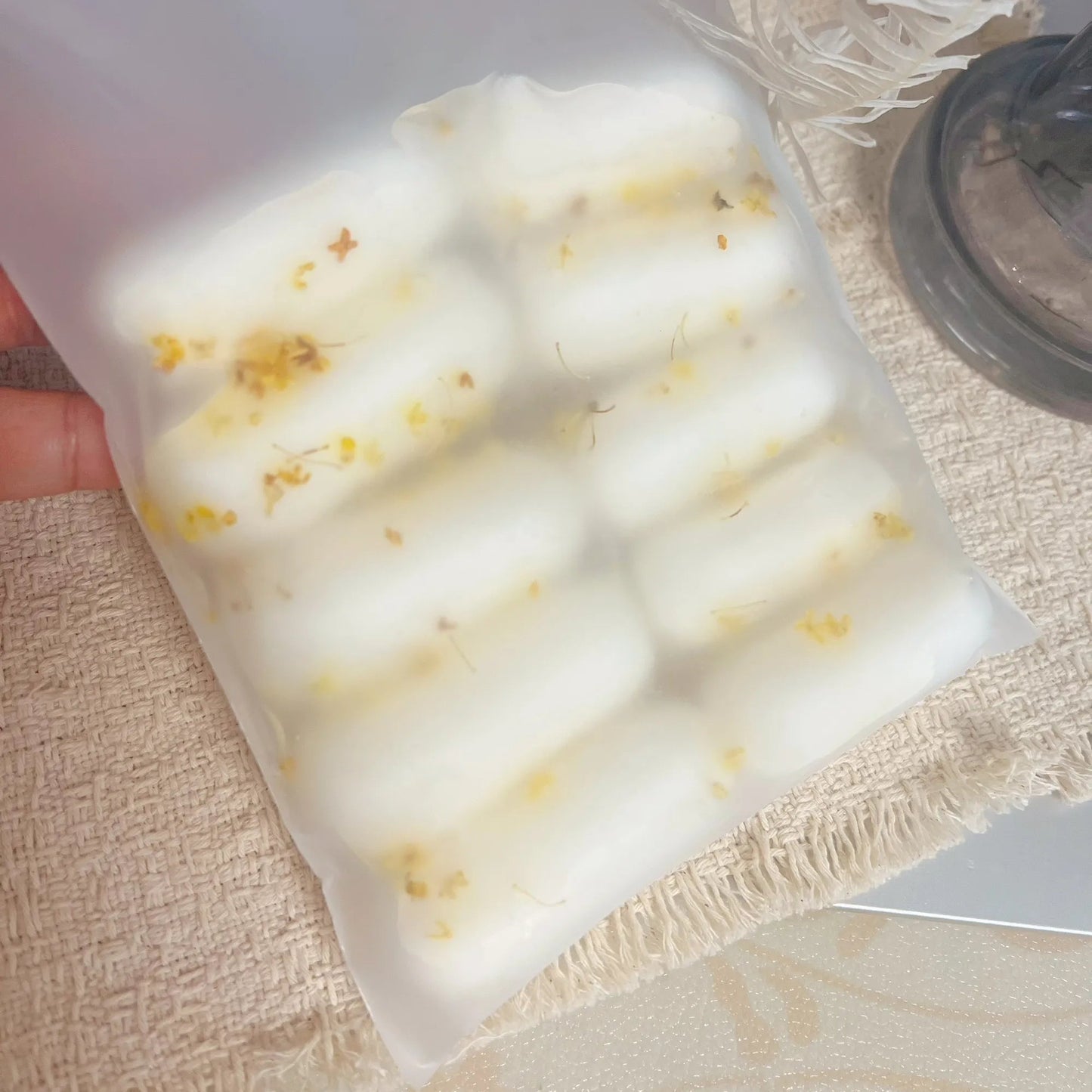 Osmanthus Rice Cake Soft-Touch Squishy Bag