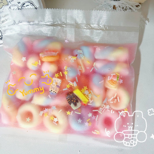 Crunchy Marshmallow Squishy Bag