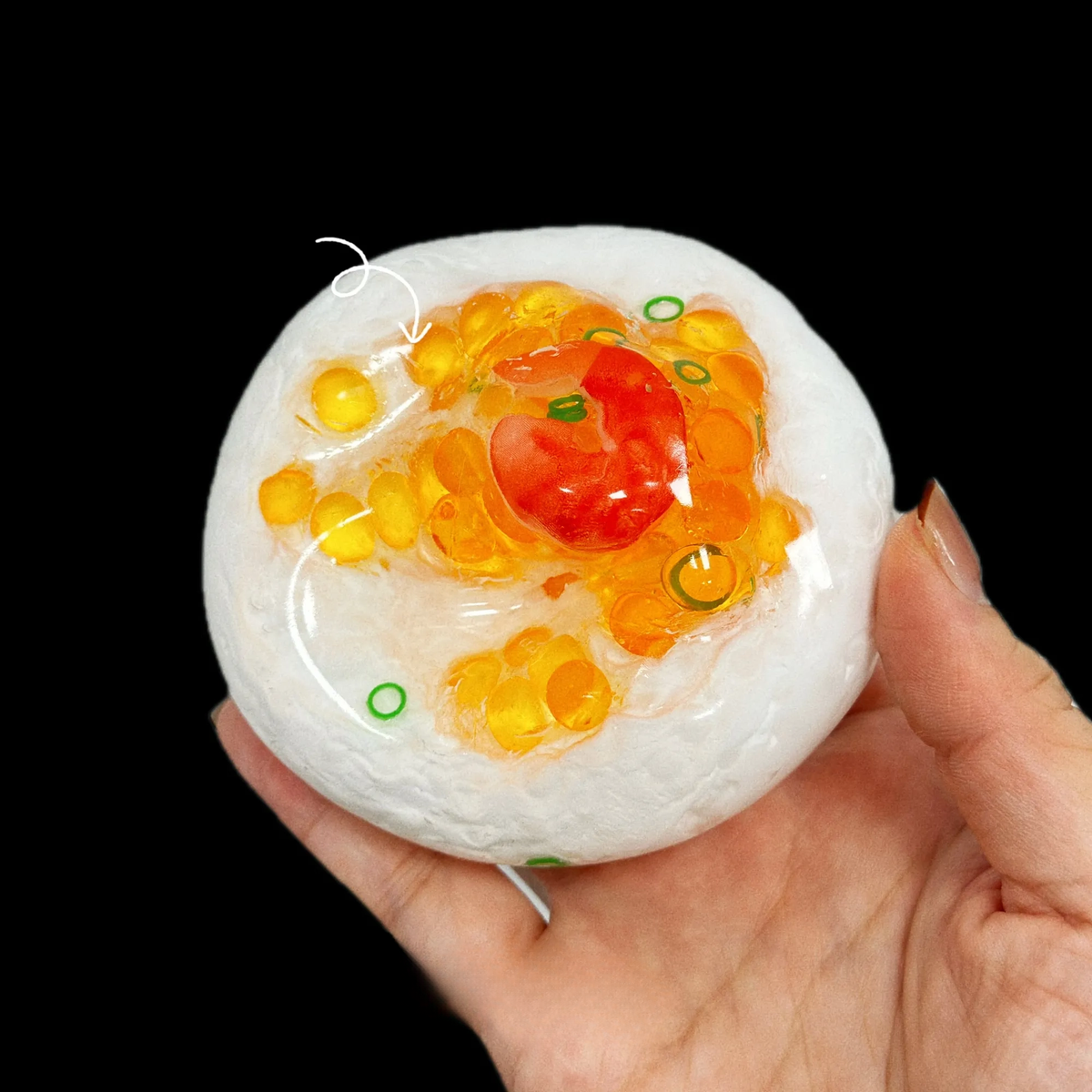 Roe & Shrimp Sushi Handmade Squishy Ball