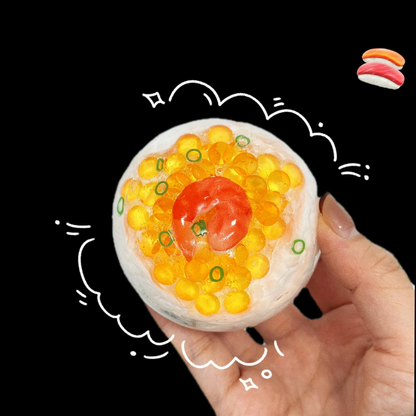 Roe & Shrimp Sushi Handmade Squishy Ball