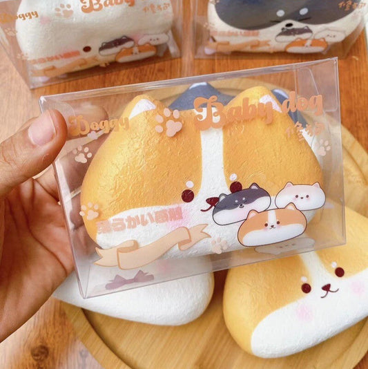 Extra Wet-Looking Slow-Rise Dog Squishy Toy