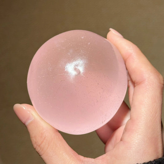 Icy Clear Coconut Oil Handmade Squishy Ball