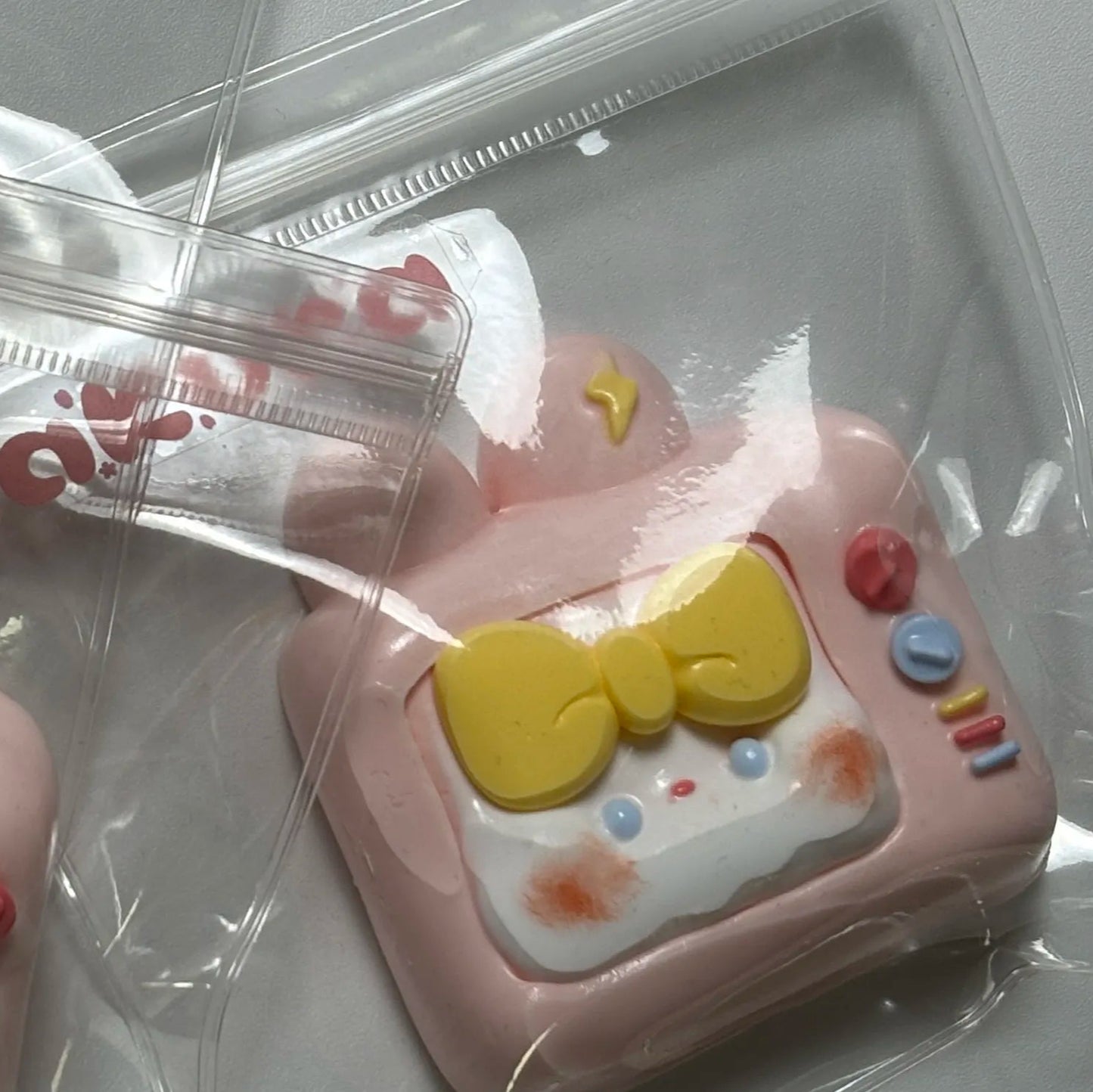 Pink Bunny TV Taba Squishy Toys
