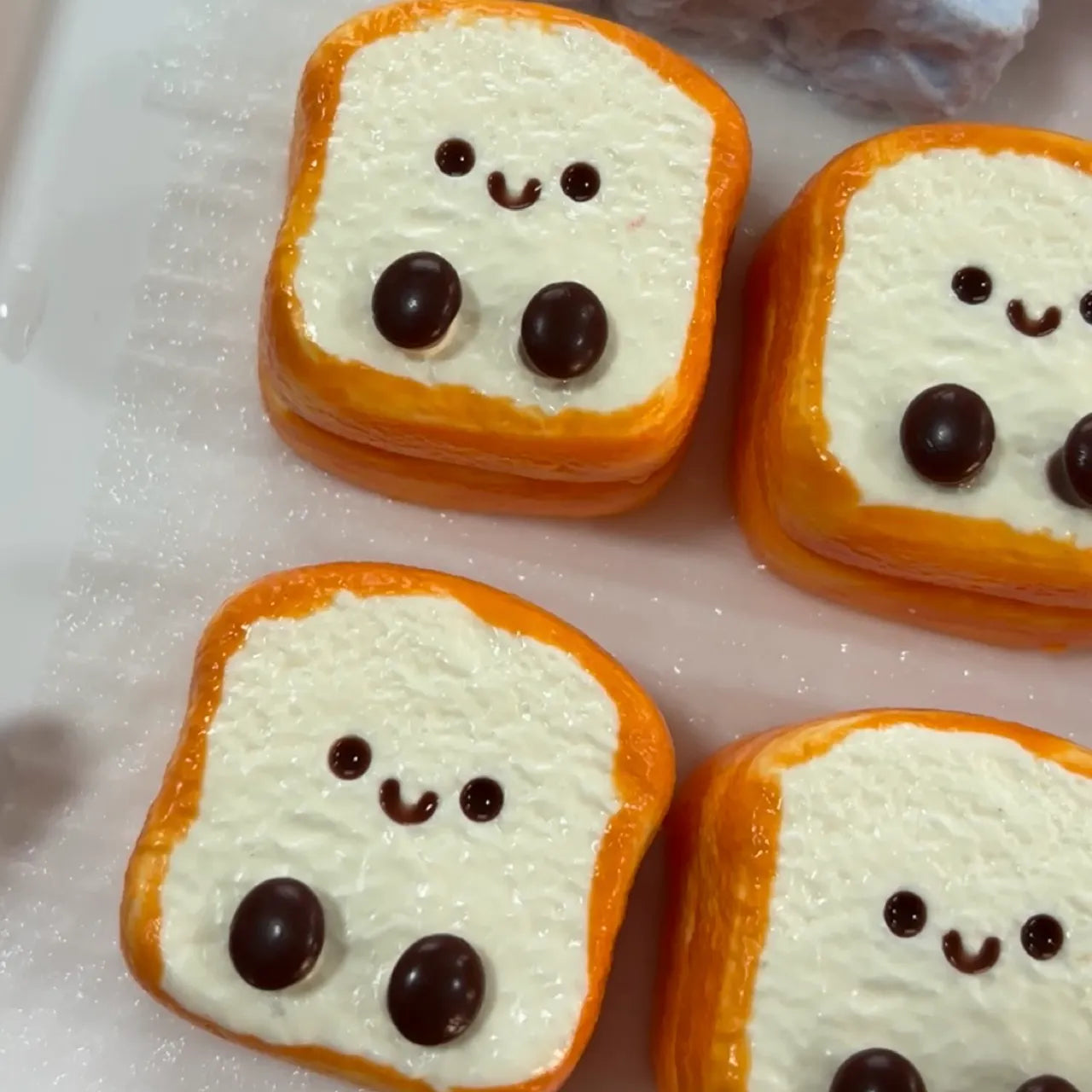 Mini Toast Taba Squishy Toys