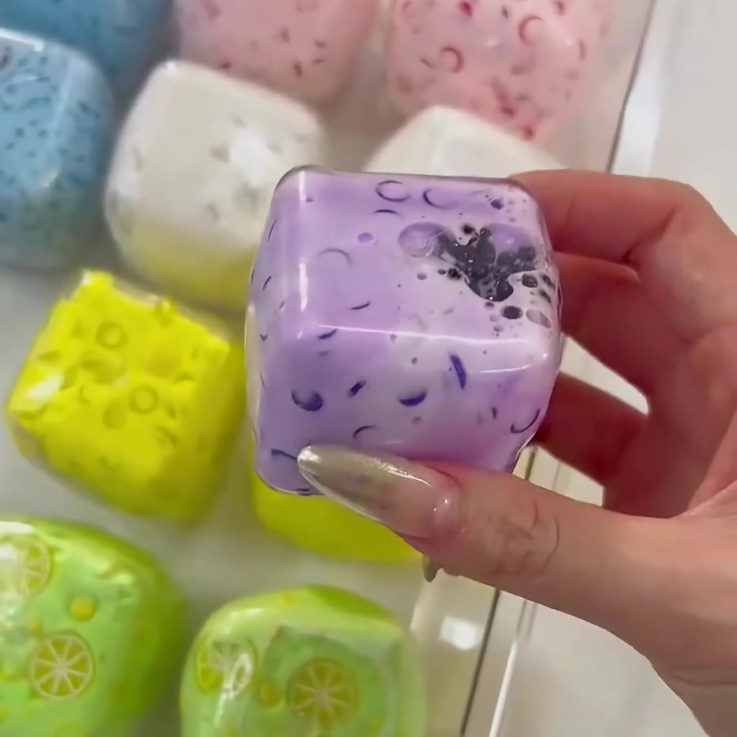 Square Handmade Ball Taba Squishy Toys
